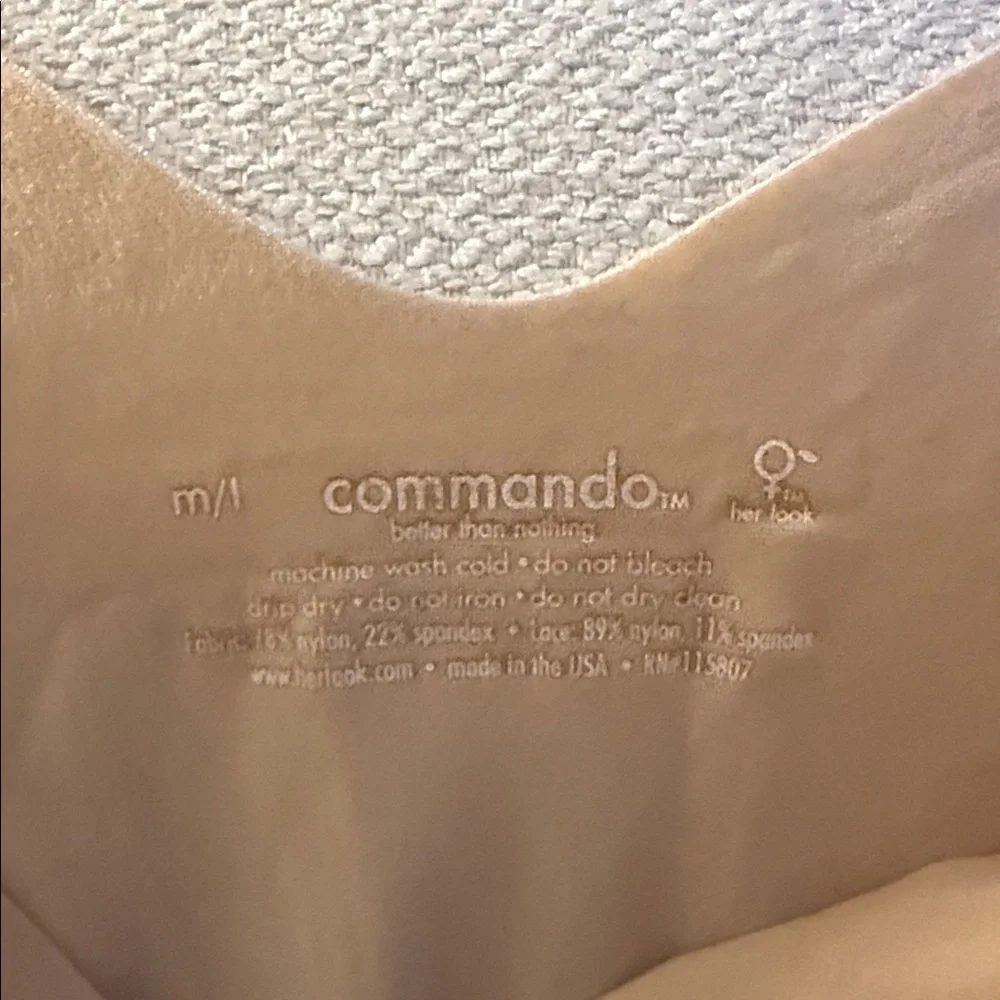 Commando Tan Lace-Trimmed Chemise - Picture 3 of 8